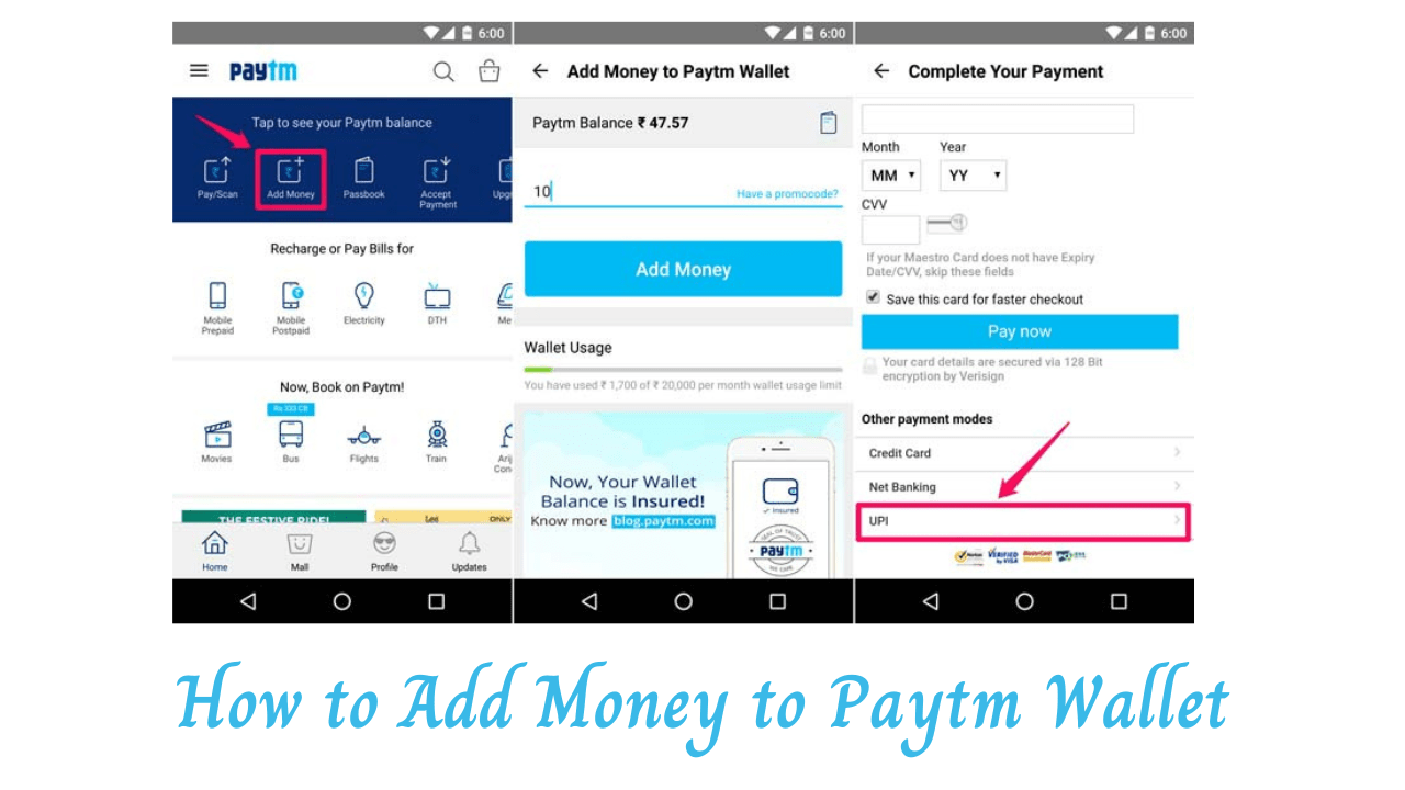 How to Add Money to Paytm Wallet