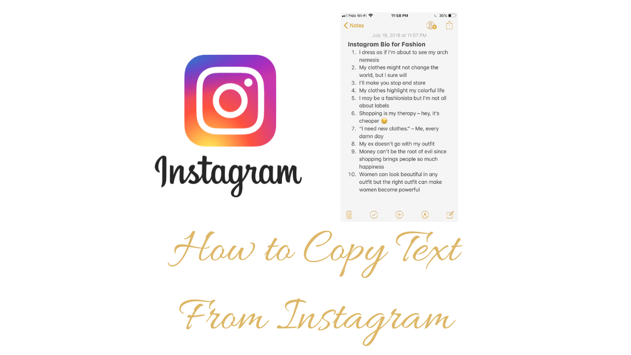 How to Copy Text From Instagram