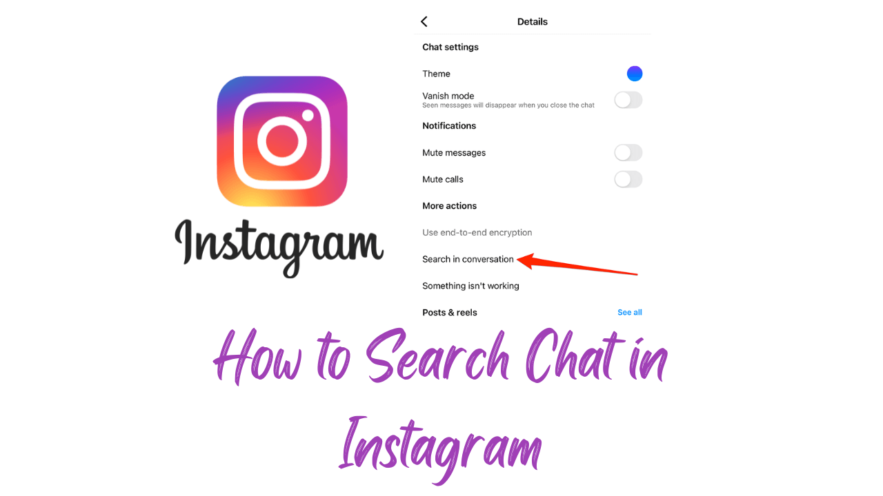 How to Search Chat in Instagram