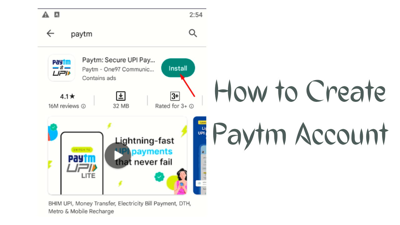 How to Create Paytm Account