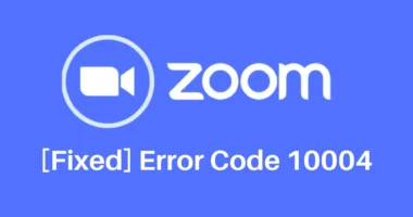 Error Code 10004