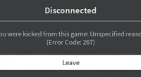 Roblox Error Code 267