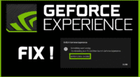 fix GeForce Experience error code 0x0003 1