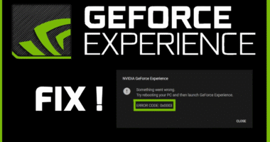 fix GeForce Experience error code 0x0003 1